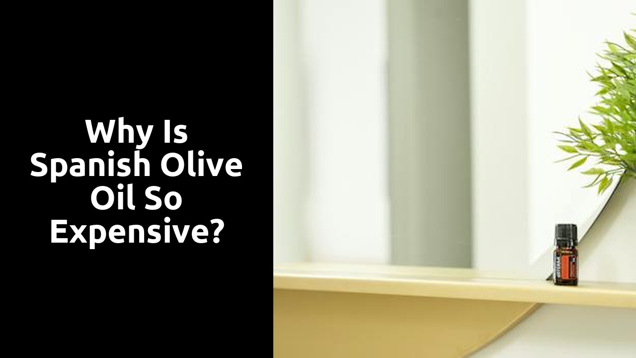 Why is Spanish olive oil so expensive?